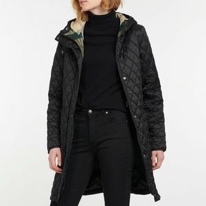 Barbour Black Dornoch Quilt Jacket